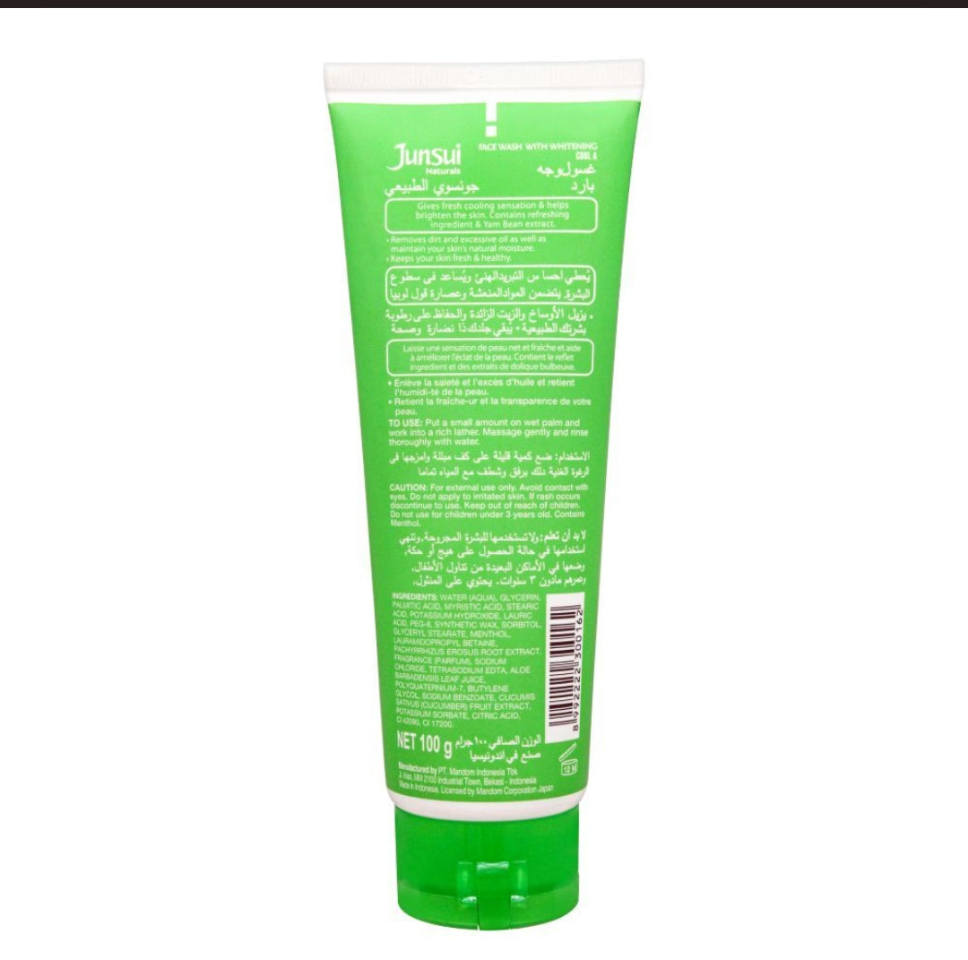 Junsui Cool Facial Wash With Whitening, 100g