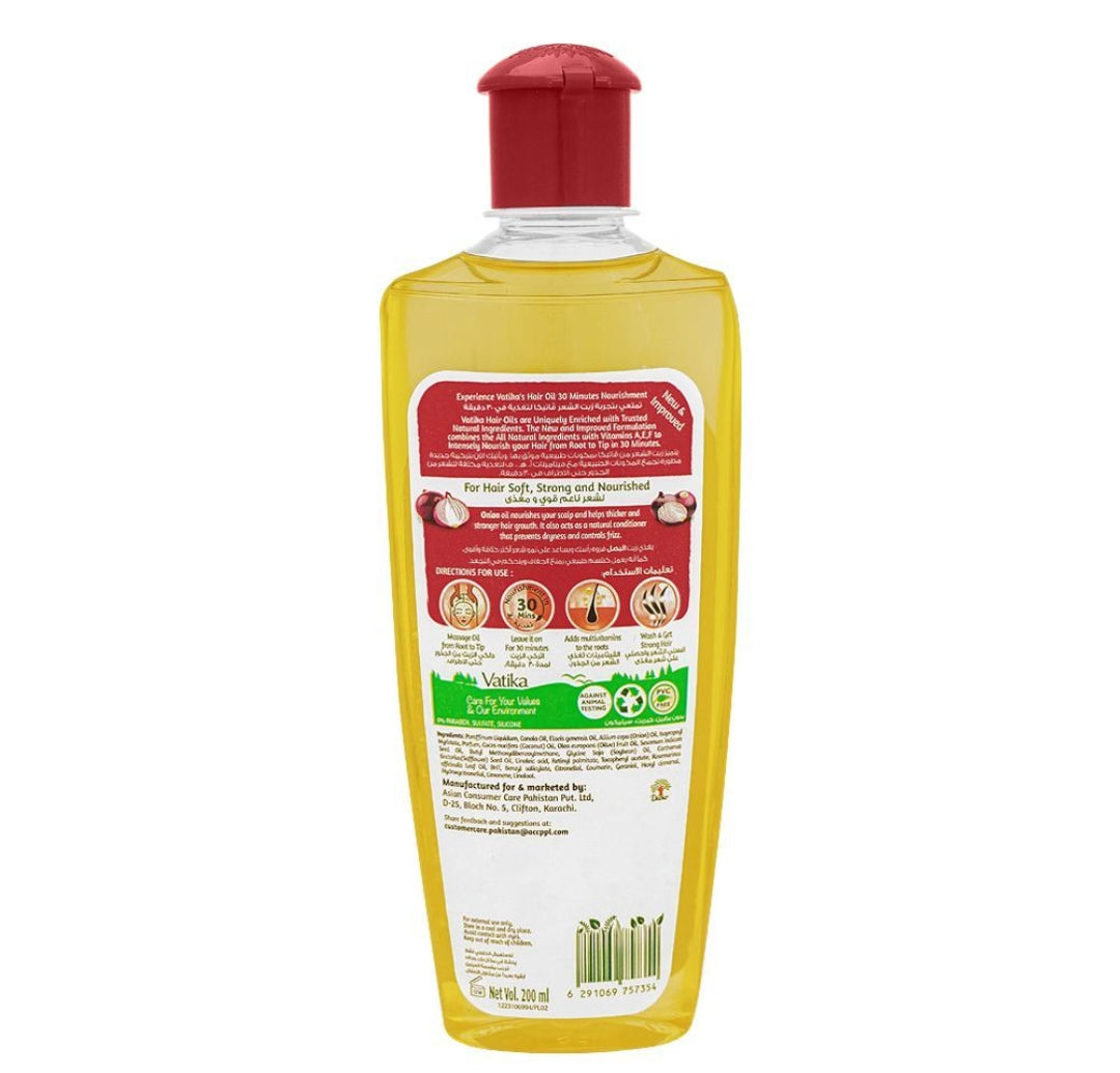 Dabur Vatika Naturals Scalp Nourishment Onion Enriched Hair Oil, 200ml