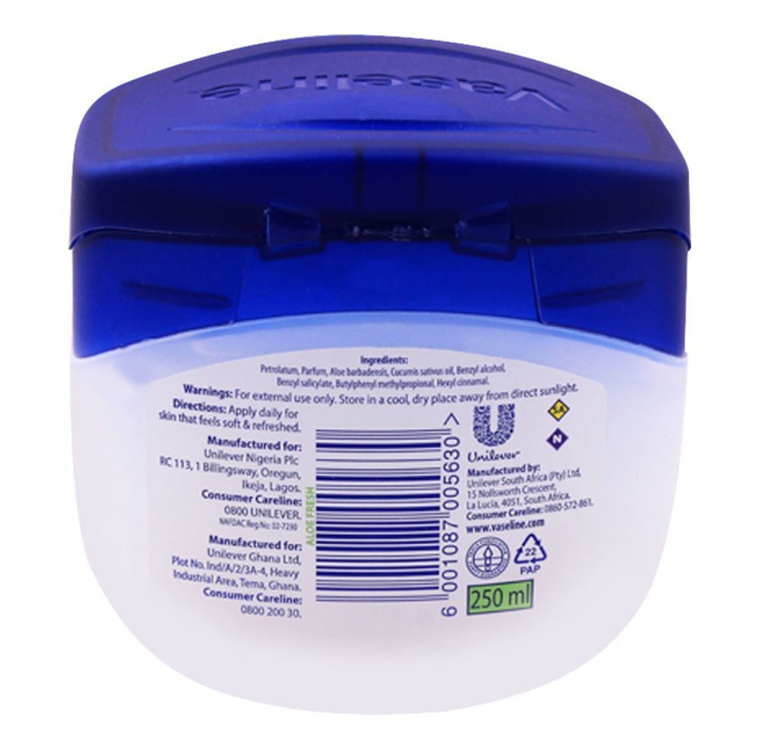 Vaseline Blueseal Aloe Fresh Light Hydrating Jelly, 250ml