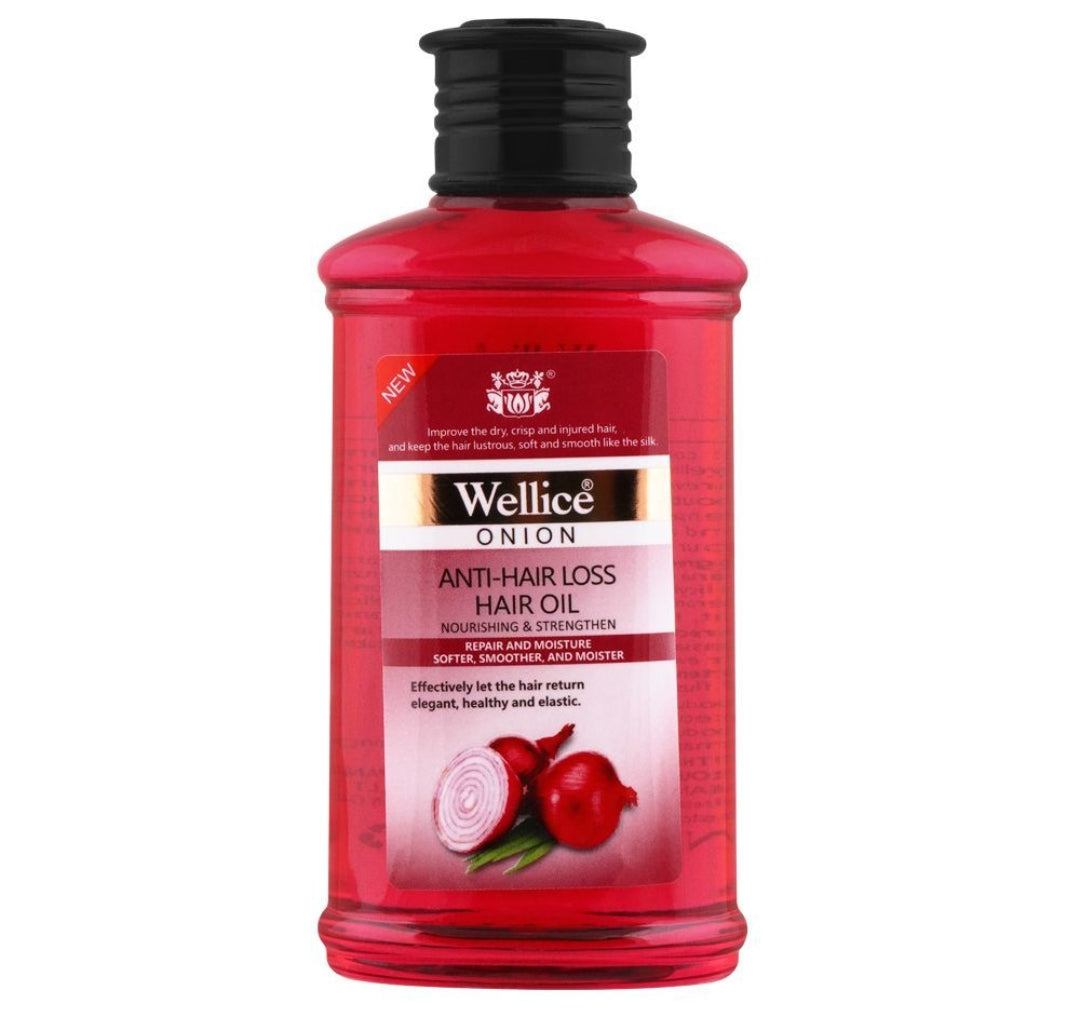 Wellice Onion Anti-Hair Loss Hair Oil, Nourishing & Strengthens, 150ml
