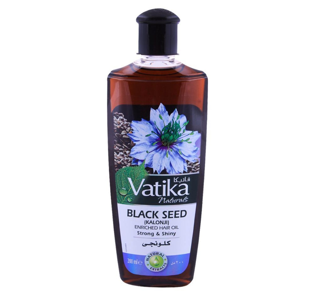 Dabur Vatika Black Seed Enriched Hair Oil, Strong & Shiny 200ml