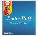 Butter Puff Original Crackers, 8-Half Roll Pack Box