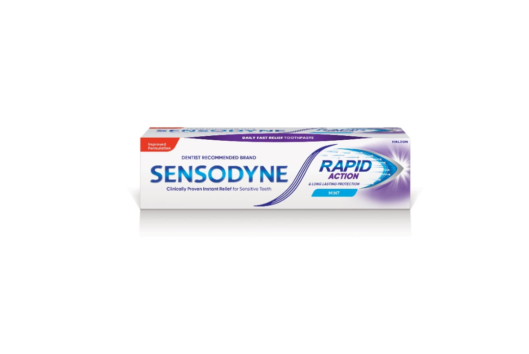 Sensodyne Rapid Action & Long Lasting Protection Mint Toothpaste, 70g