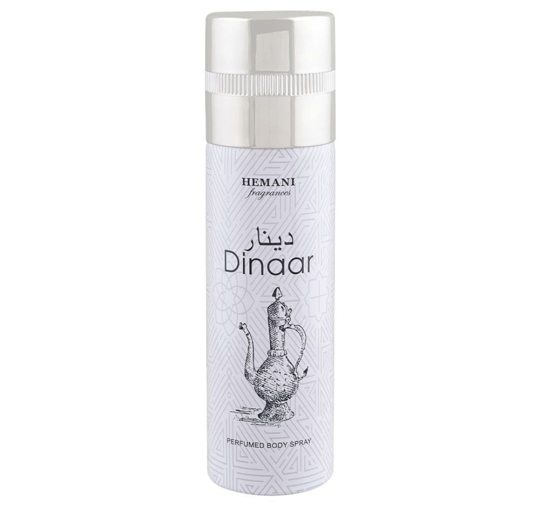 Hemani Dinaar Perfumed Deodorant Body Spray, For Men & Women, 200ml