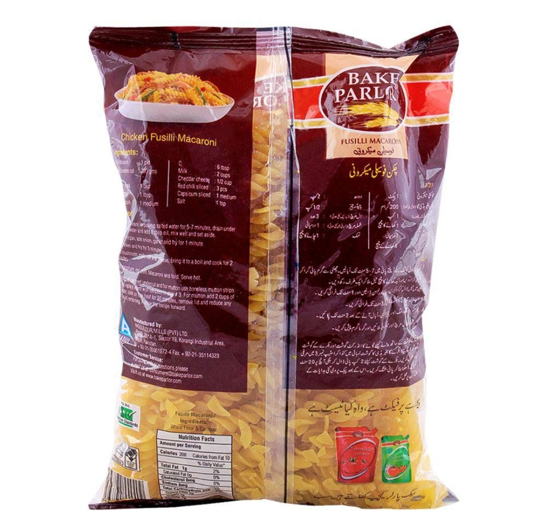 Bake Parlor Fusilli Macaroni 400gm