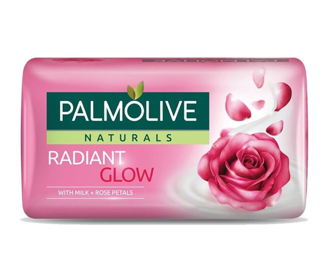 Palmolive Naturals Radiant Glow Soap, Milk + Rose Petals, 130g